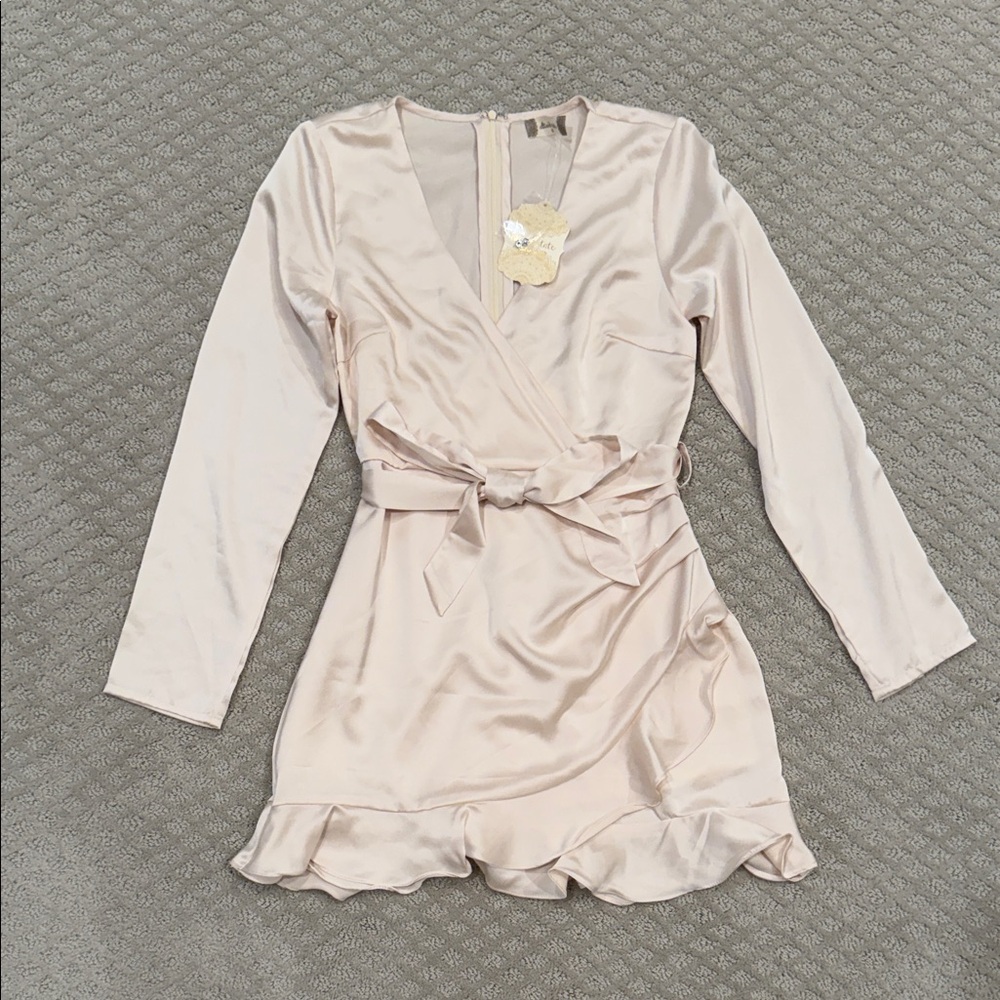 Altar'd State Blush Satin Dress